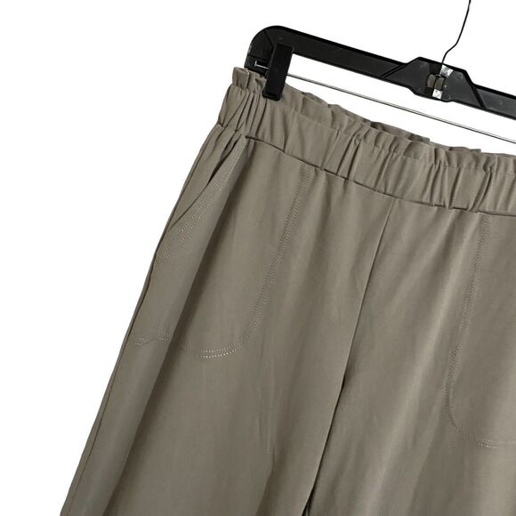 Joie Pants Woemns Size M Tan Brown Pull On Elastic Waist Straight Leg Stretch - Picture 3 of 7